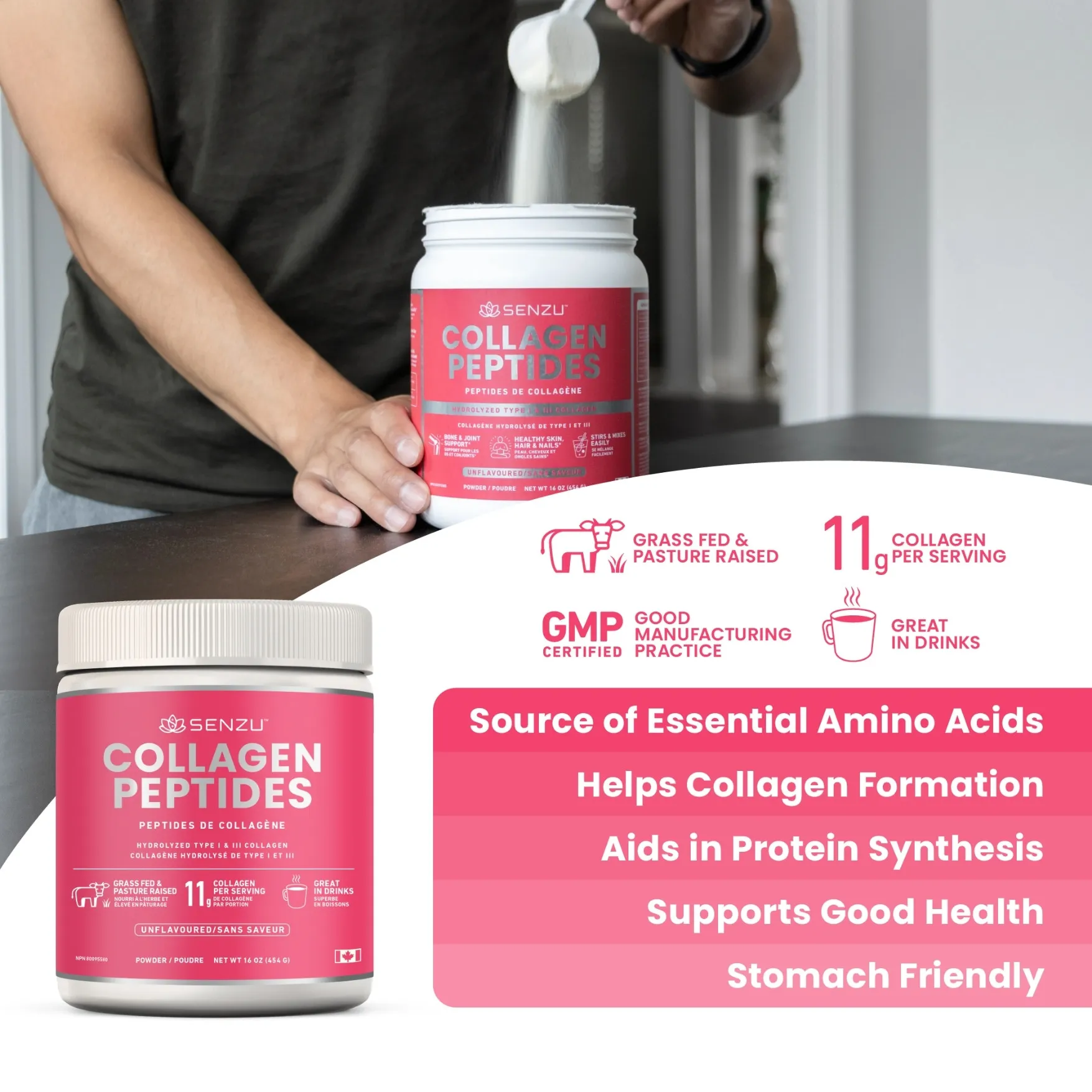 Collagen Peptides Protein Powder (454g) - Image 8